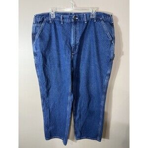 Carhartt Carpenter Jeans Men’s 44 X 30 Loose Original Fit Denim 813 DST  Blue